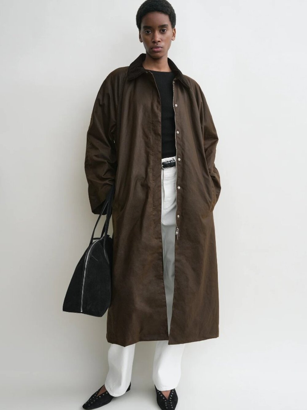 TOTEME COUNTRY BARN COAT IN BARK - NWT - SIZE 32